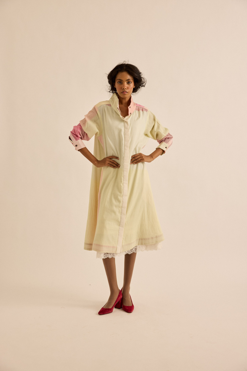 Aube Shirt Dress mul dress by Khara Kapas in multicolor for women in Singapore