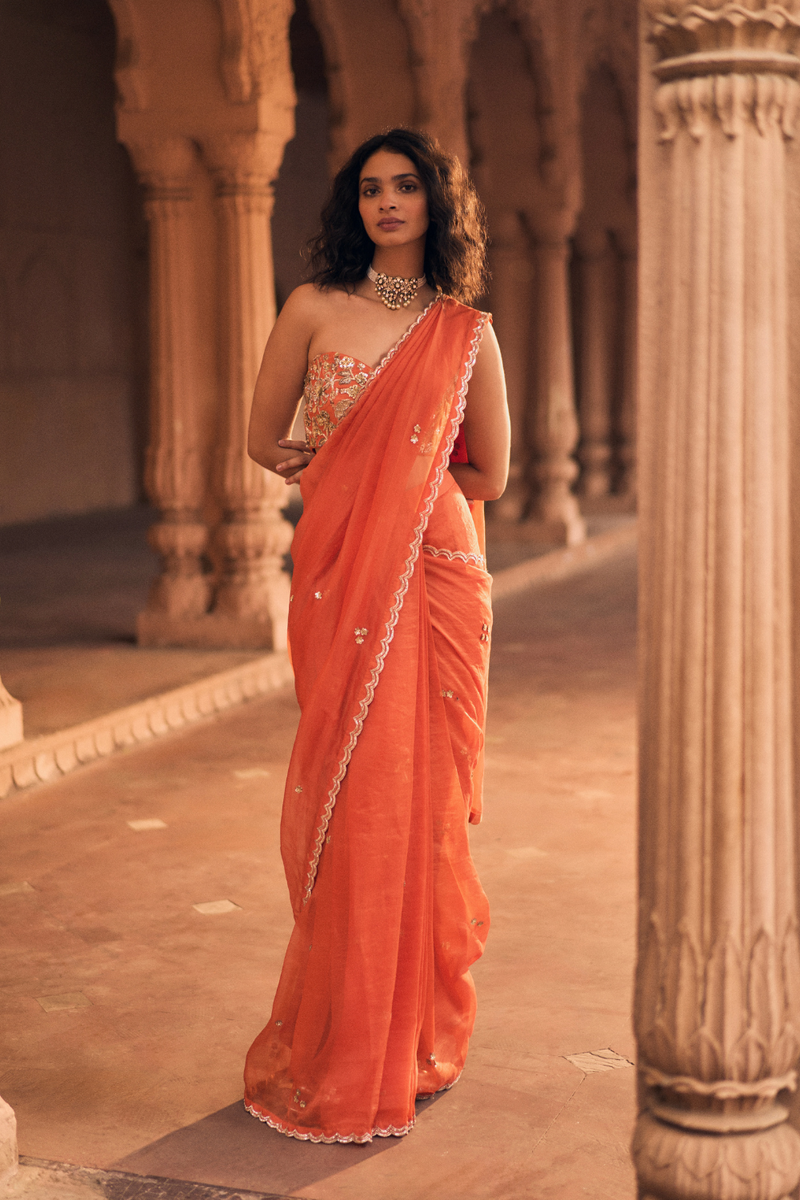 PH-2462 
Blouse 
Saree Set by Paulmi & Harsh for women in Singapore