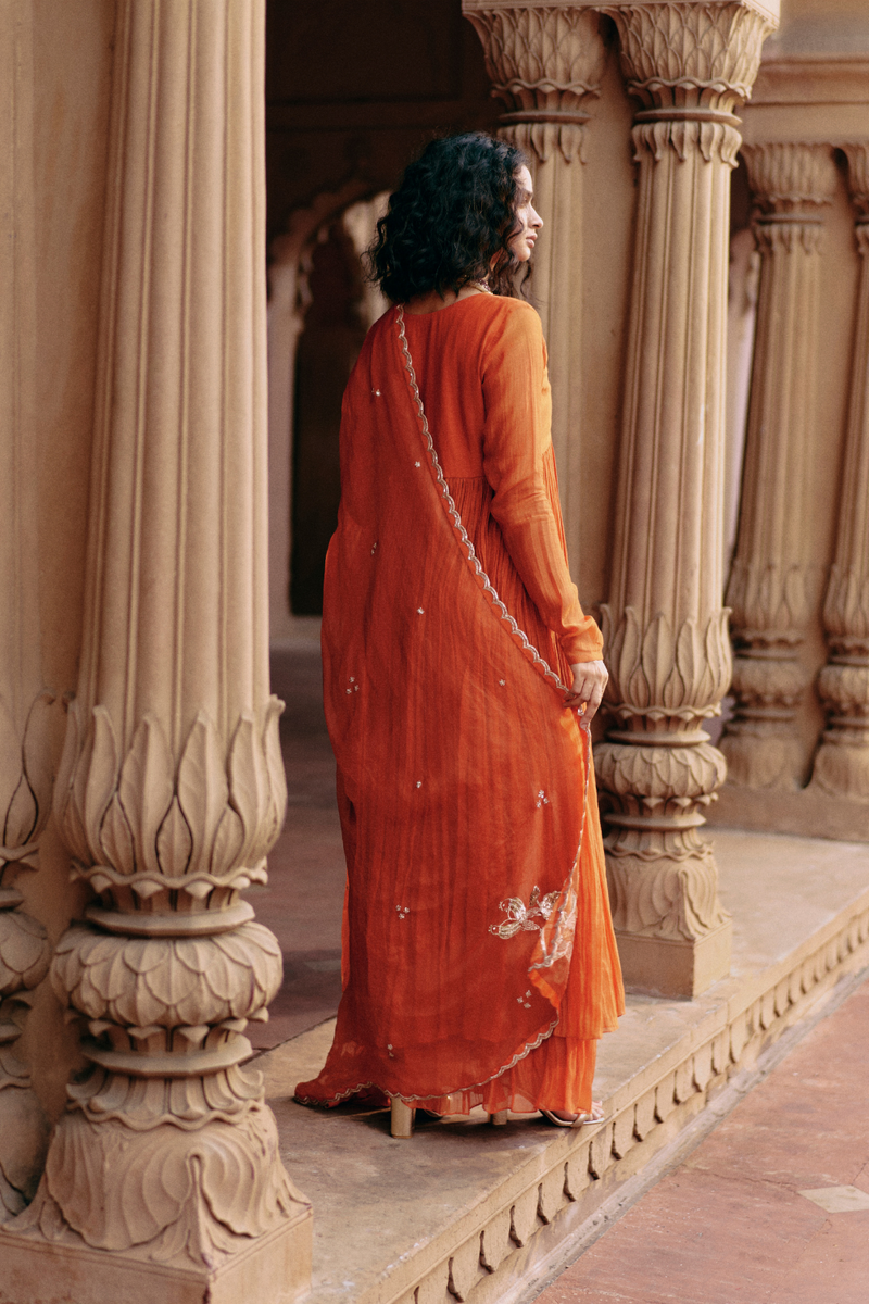 PH-2460 
Anarkali 
Skirt
Dupatta Set by Paulmi & Harsh for women in Singapore