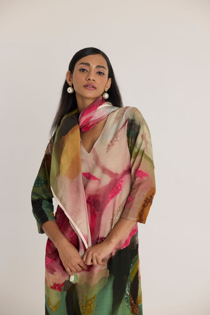 TILLY SILK SCARF silk by Yam in multi color for women in Singapore