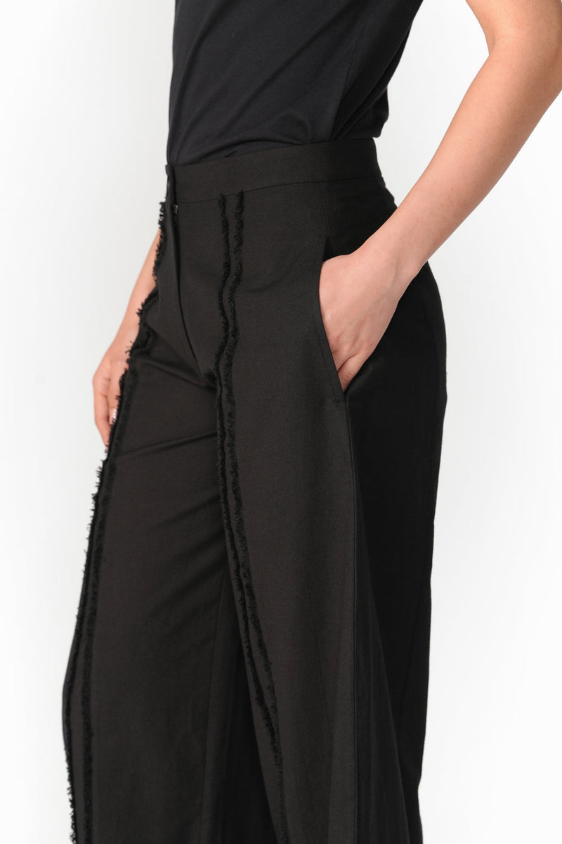 Barrel Slot Seam Pants pant/trouser by Turn Black in black for women in Singapore