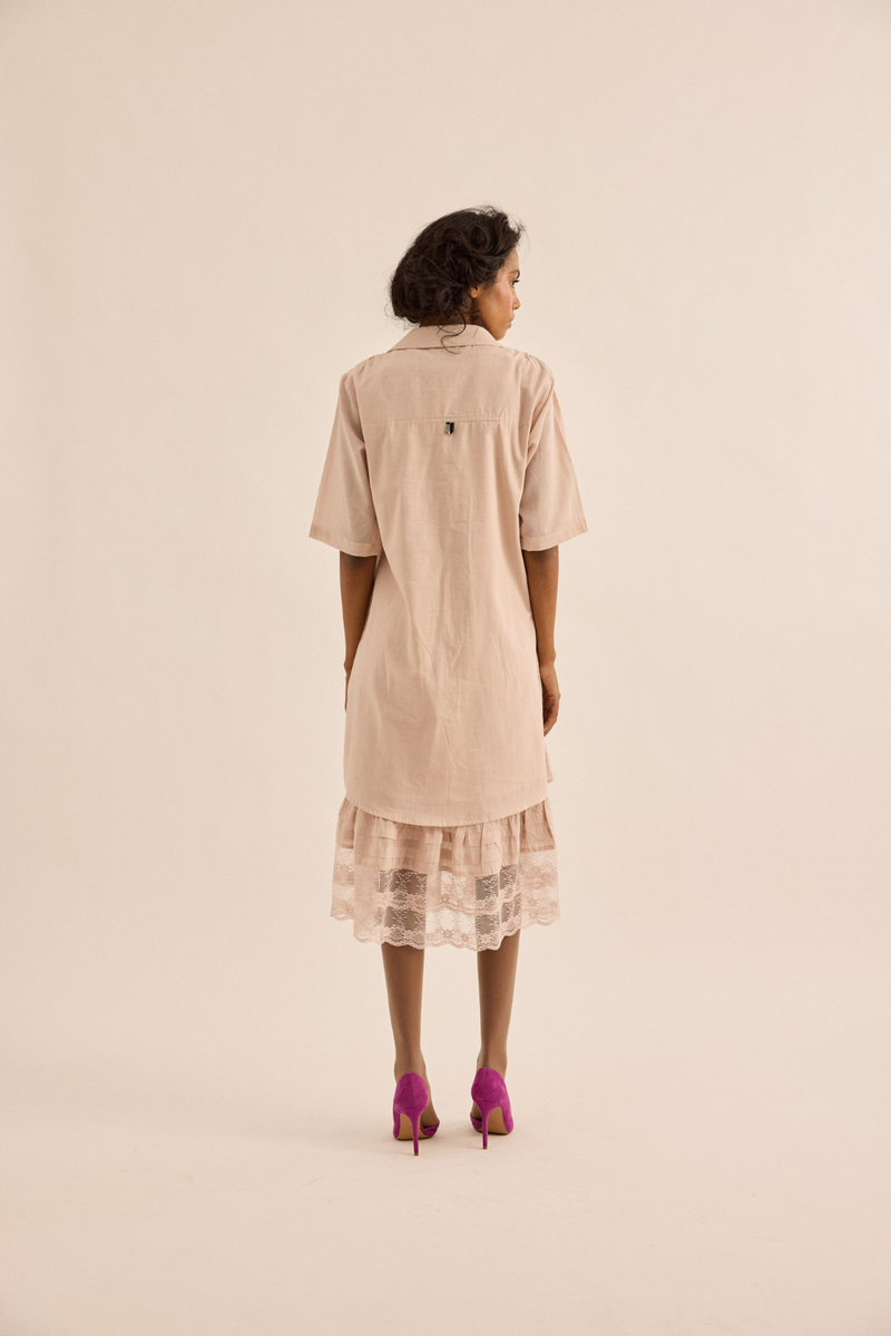 Opal Dress mul dress by Khara Kapas in blush pink for women in Singapore