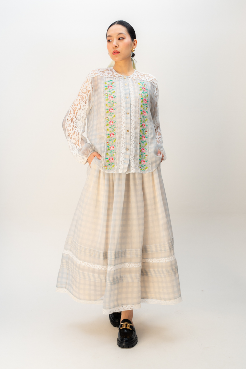 CLOUDBOUND SHIRT mul top/shirt by Ode to Odd in blue for women in Singapore