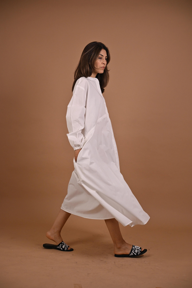 PLAIN JANE DRESS - WHITE