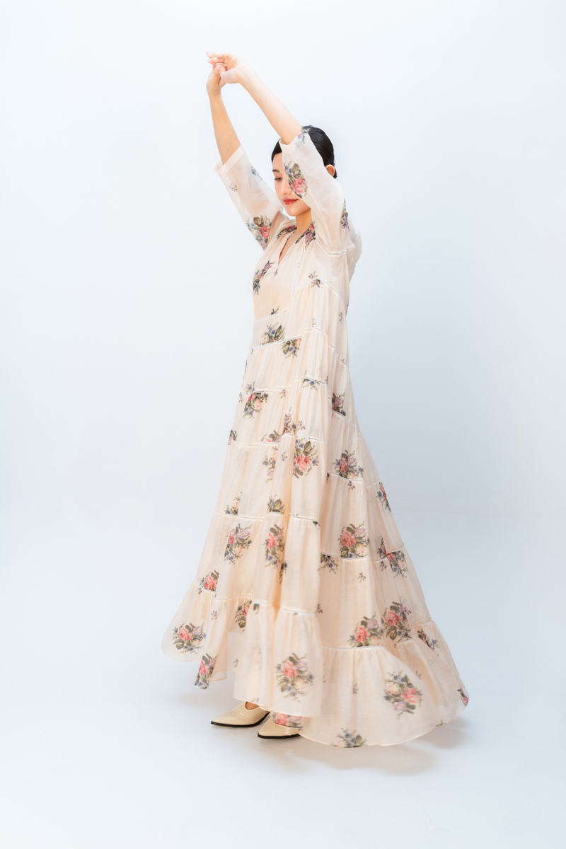 WILLOW HAZE DRESS mul dress by Ode to Odd in blush pink for women in Singapore
