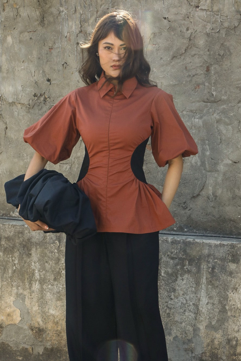 Illusion Top 100% cotton Buy Illusion Top from C&W | Tops And Shirts for Women by Leh Studios in multi color for women in Singapore
