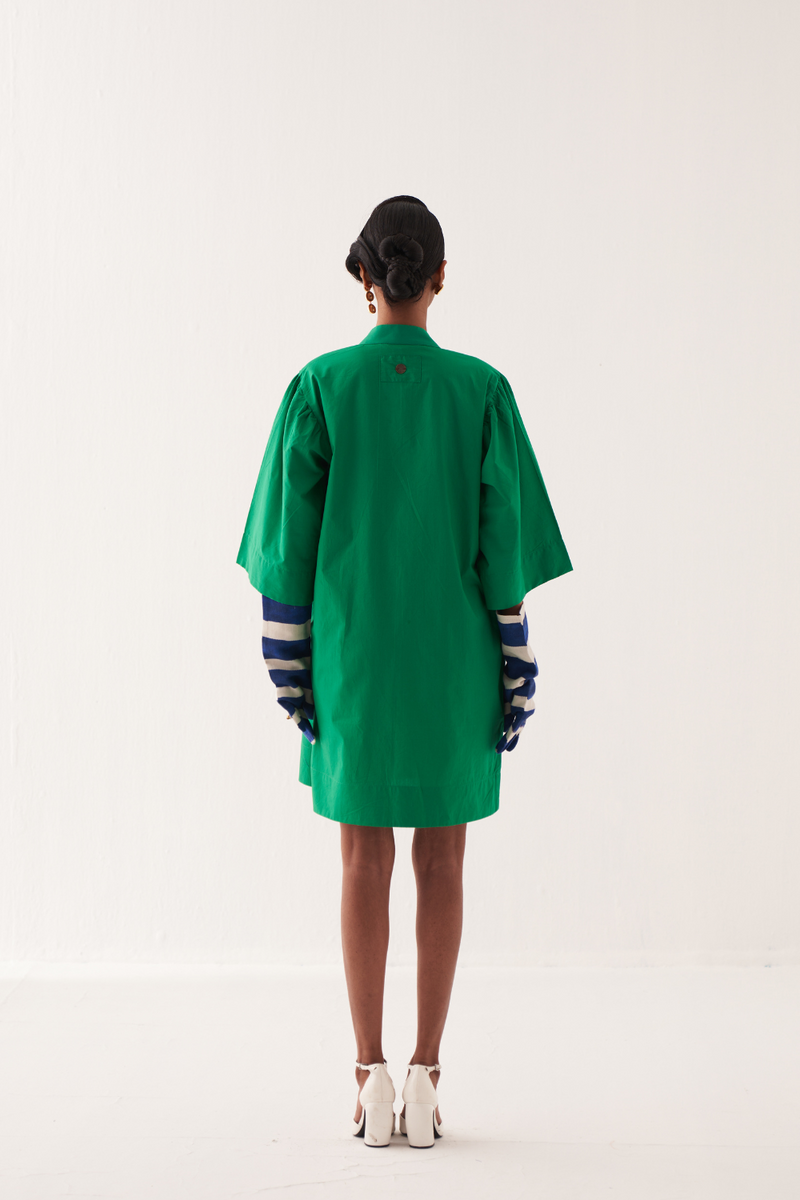 Emerald Applique Dress