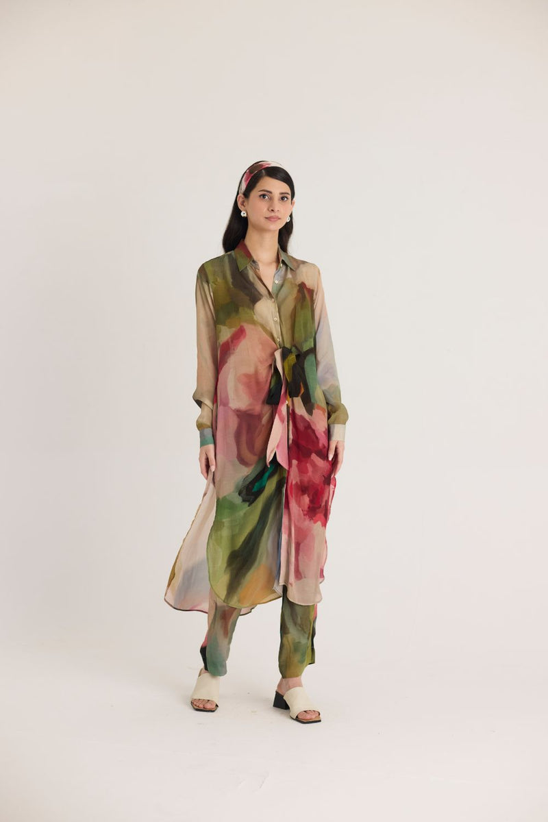 TILLY WRAP KURTA SET mul by Yam in multi color for women in Singapore