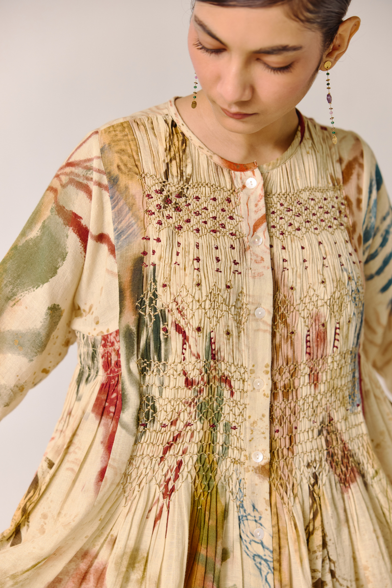 Frida Top - Abstract cotton by CORD for women in Singapore