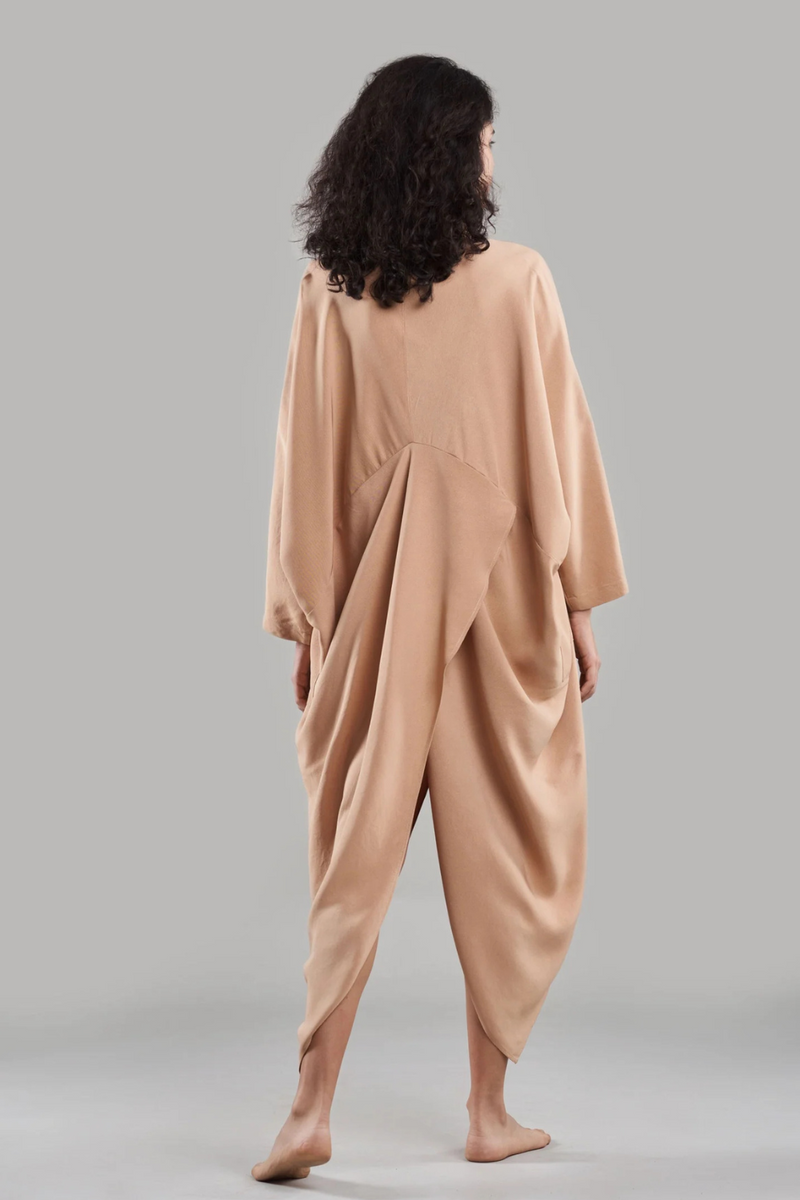 Amala Cape Dress silk Buy Amala Cape Dress from C&W | Dresses for Women by Ituvana in black color for women in Singapore