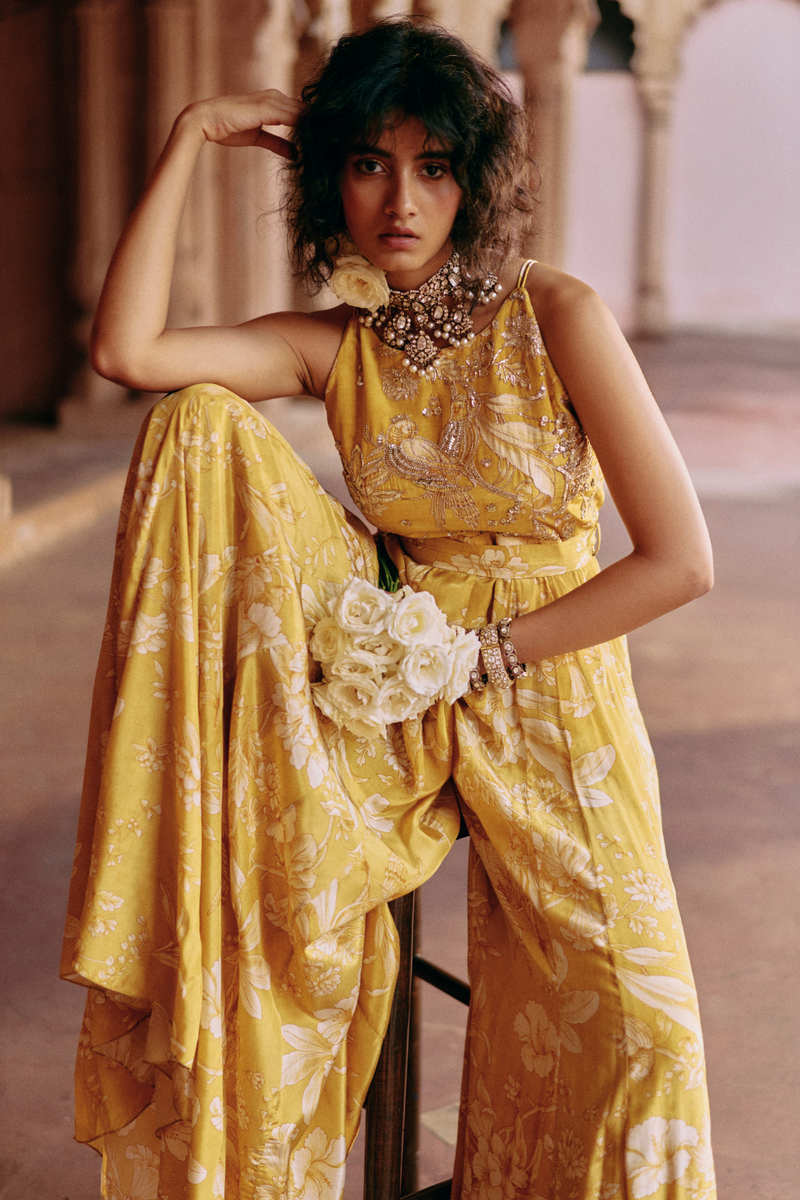 PH-2470 
Jumpsuit 
Belt Set by Paulmi & Harsh for women in Singapore