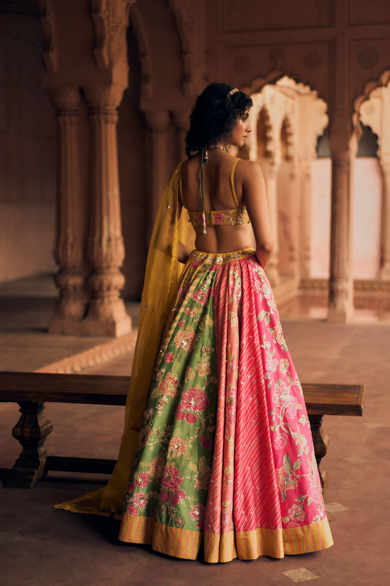 PH-2463 
Lehenga 
Blouse 
Dupatta Set by Paulmi & Harsh for women in Singapore
