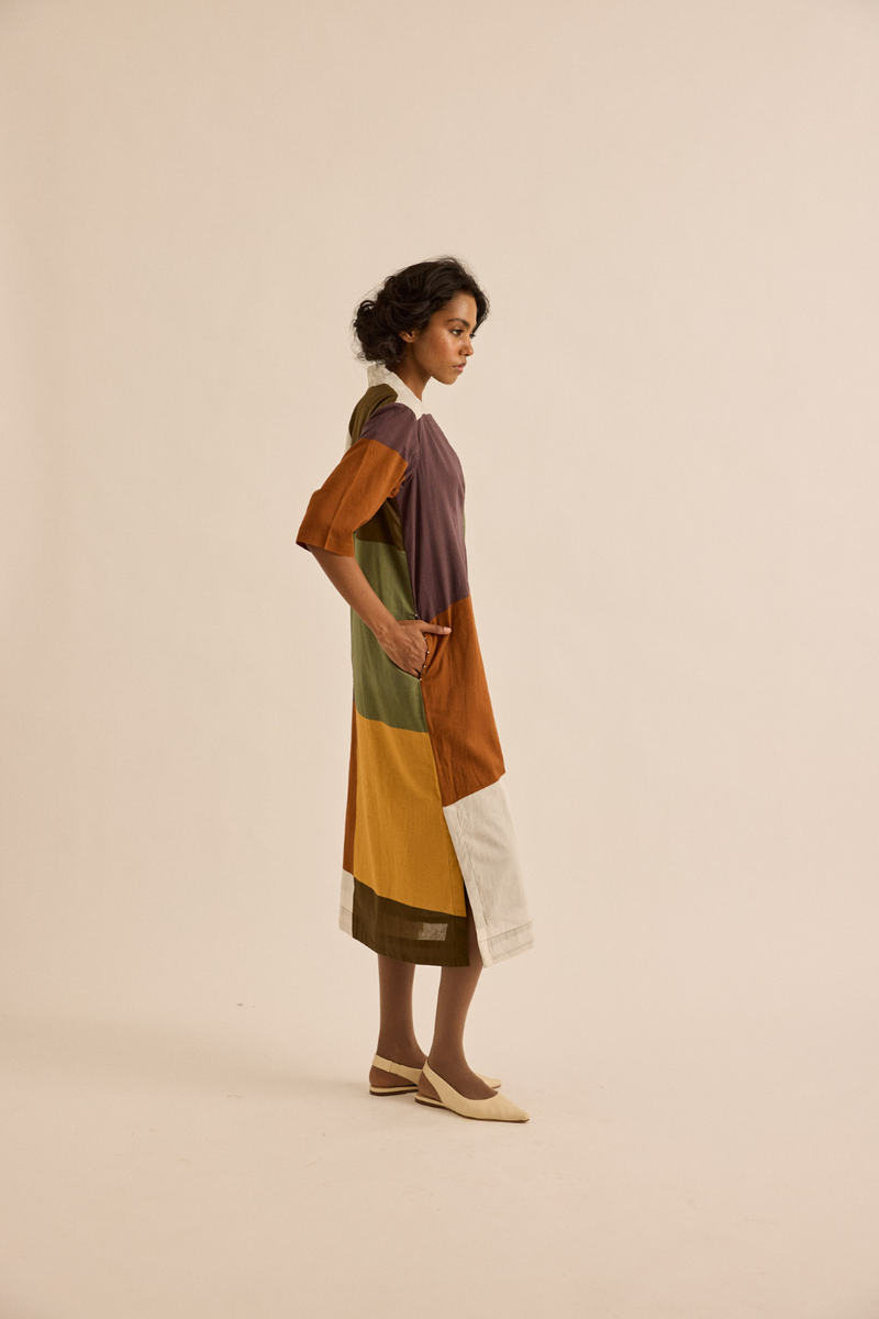 Marl Dress mul dress by Khara Kapas in multicolor for women in Singapore