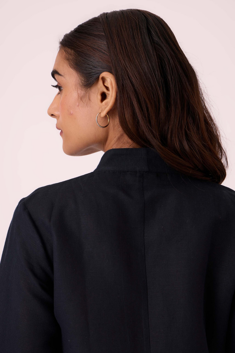 Darcy Black Jacket cotton by The Summer House in black color for women in Singapore