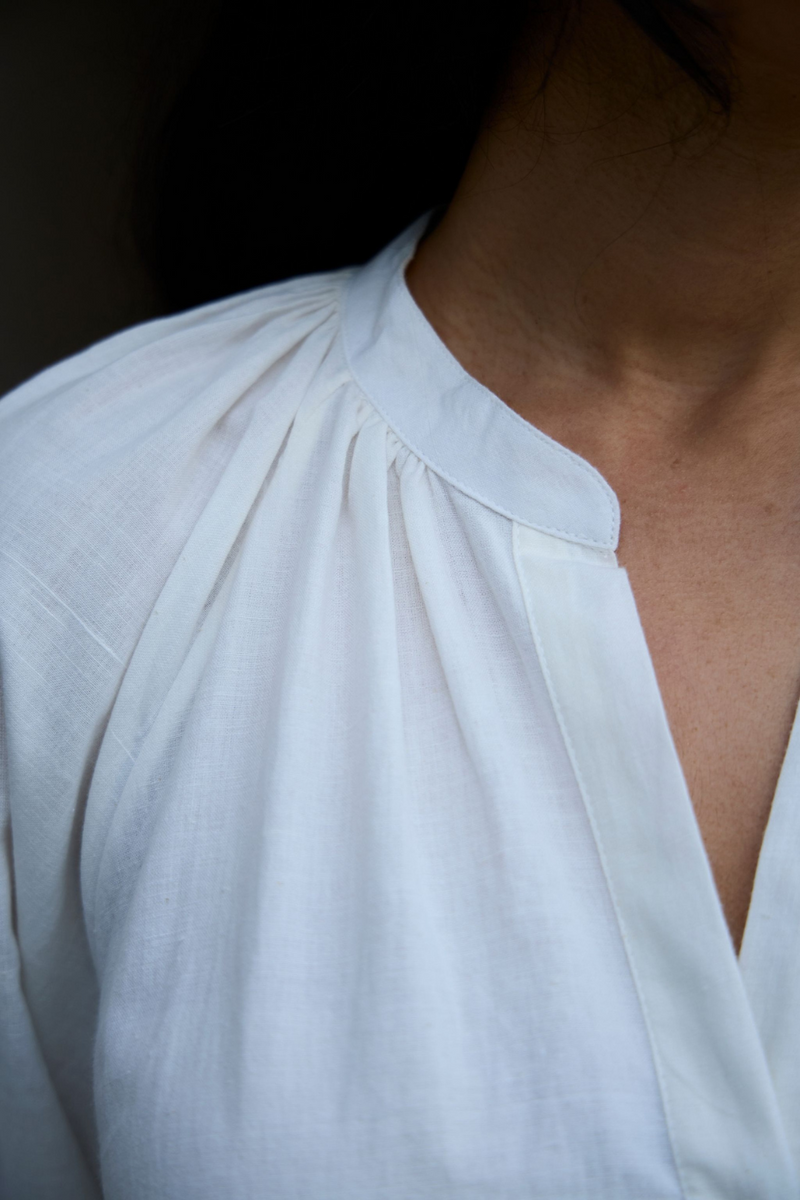 Woodstock Milk Set cotton by The Summer House in white color for women in Singapore