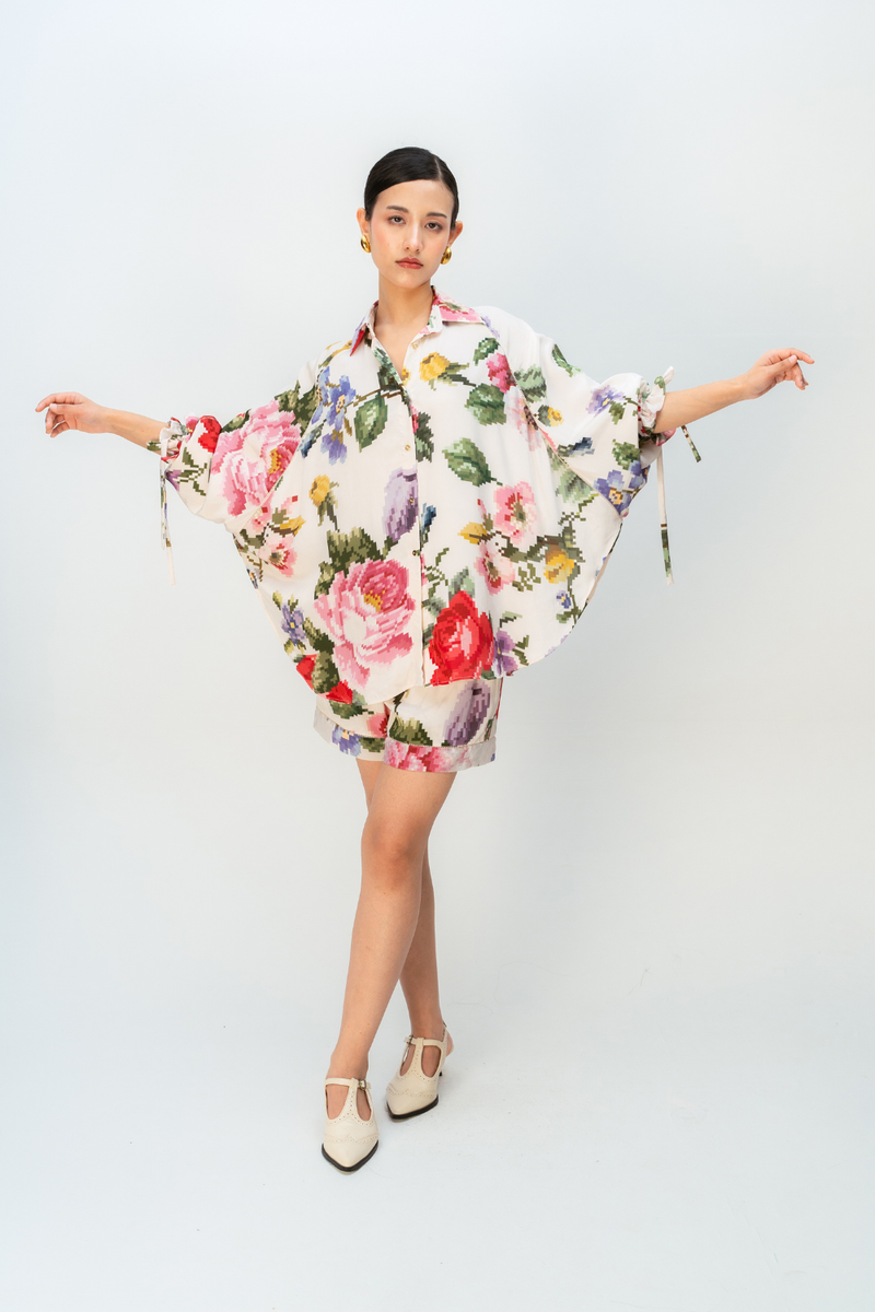 FIRST LIGHT CO-ORD SET crepe co-ord set by Ode to Odd in multi for women in Singapore