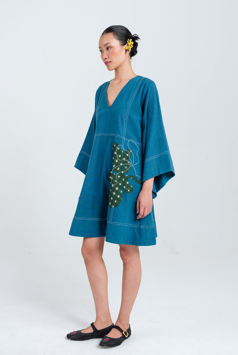 Ether Shift Dress kala cotton dress by JodiLife in blue for women in Singapore