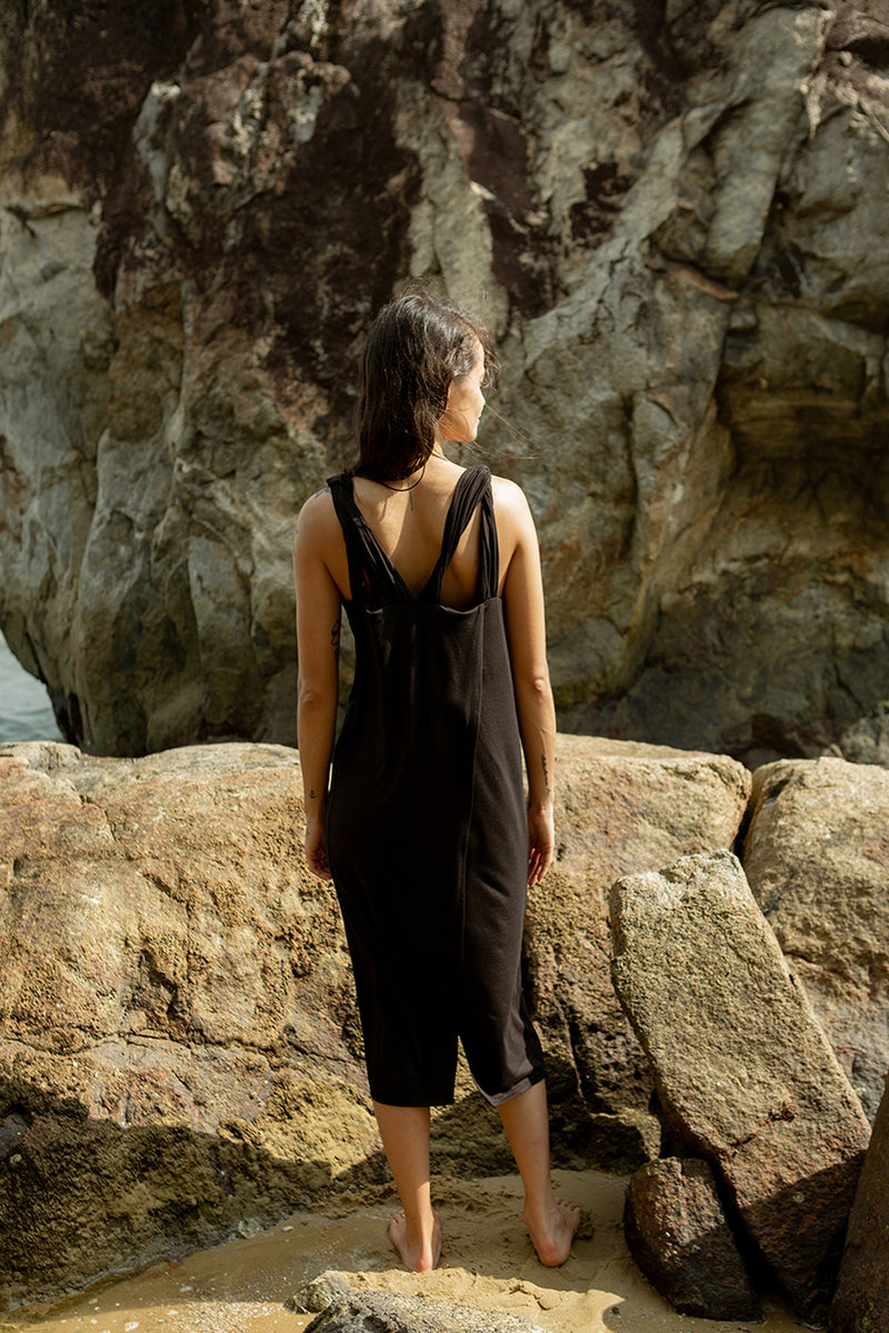 Olivia Dress Tencel Dress By Su By Hand In Black For Women In Singapore