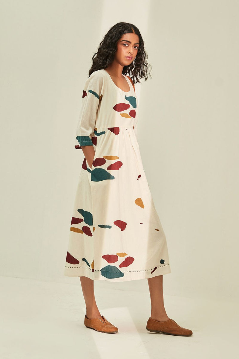 Timeless romance Dress cotton by Khara Kapas in white for women in Singapore
