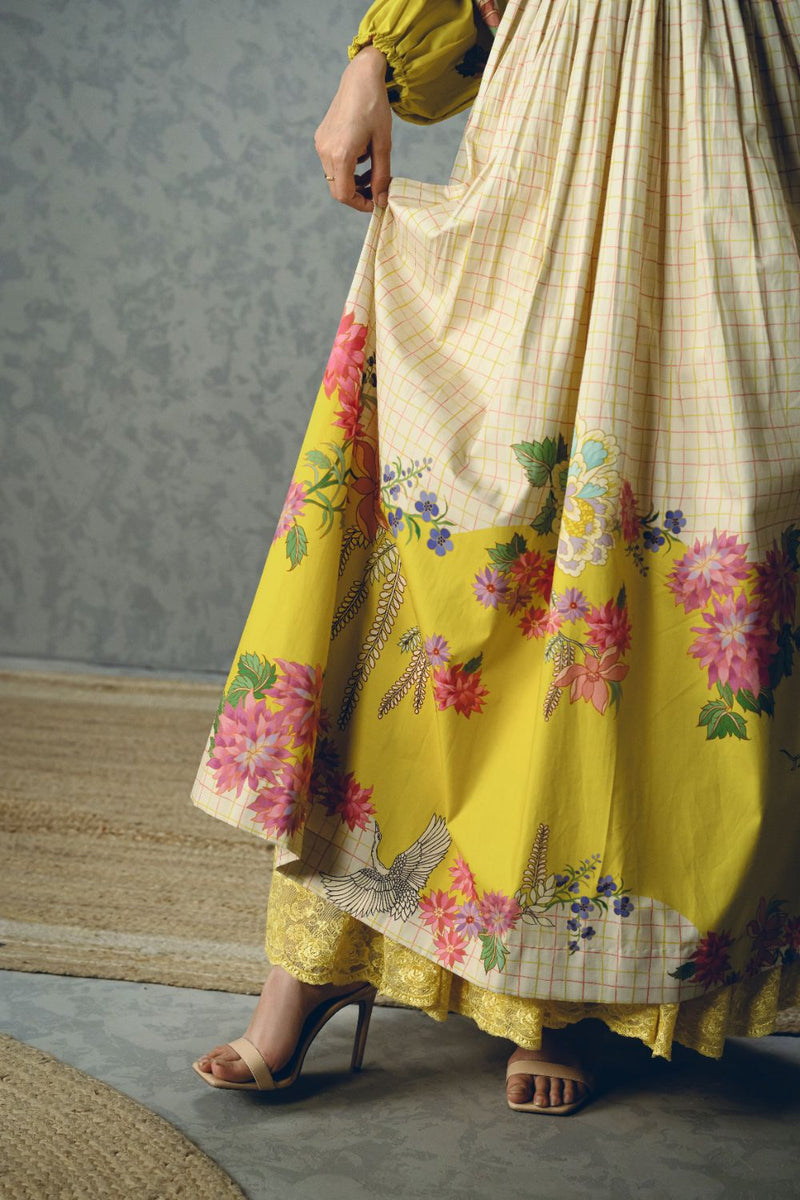 ELENA DRESS poplin by Paulmi & Harsh in ivory color for women in Singapore