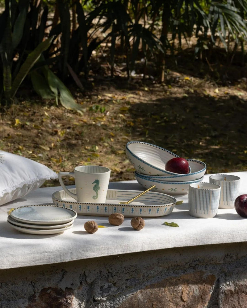 Mirissa Oblong Platter linen by Gado Living for in Singapore