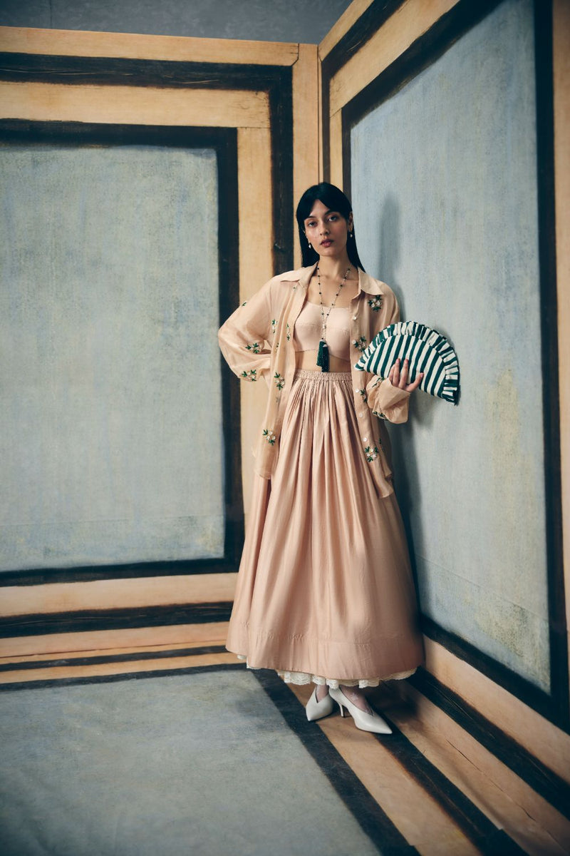 IZUMI SHIRT SET organza by Paulmi & Harsh for women in Singapore