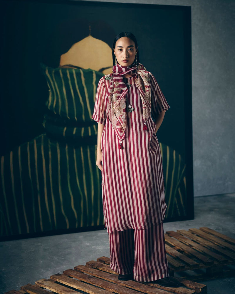 PUKA KURTA SET organza by Paulmi & Harsh for women in Singapore