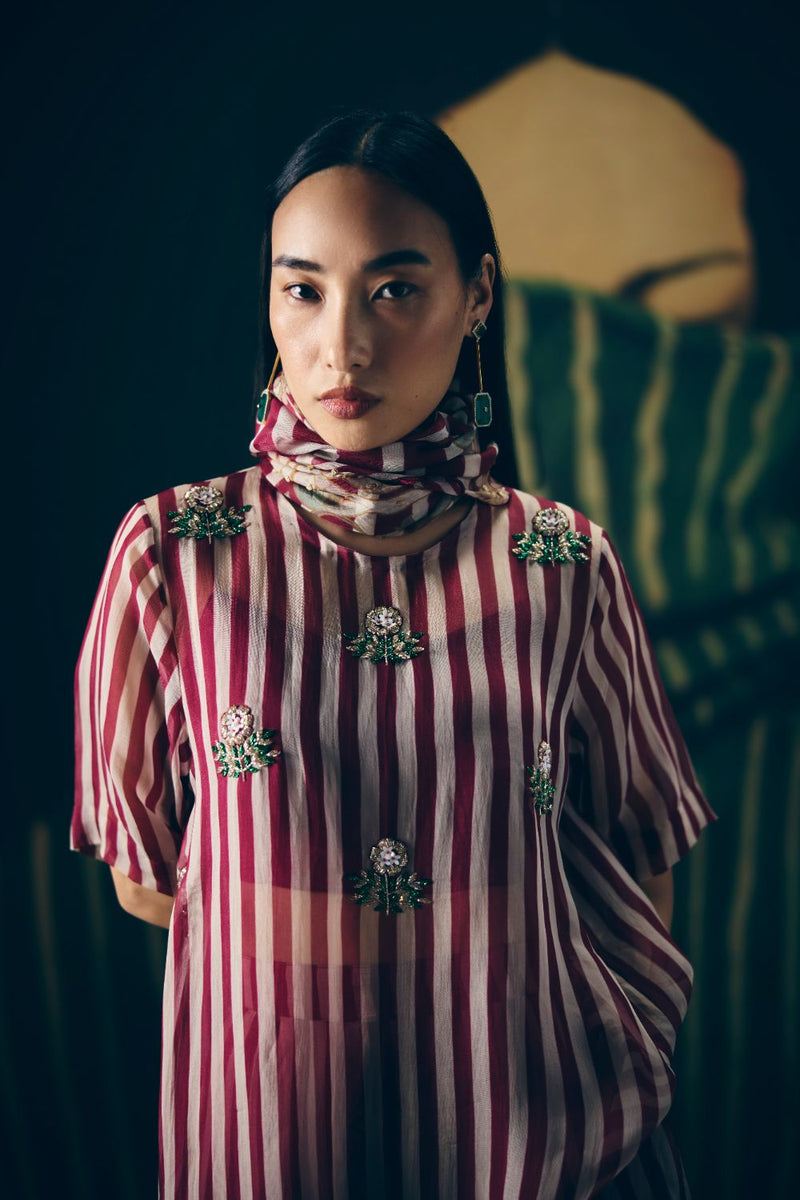 PUKA KURTA SET organza by Paulmi & Harsh for women in Singapore