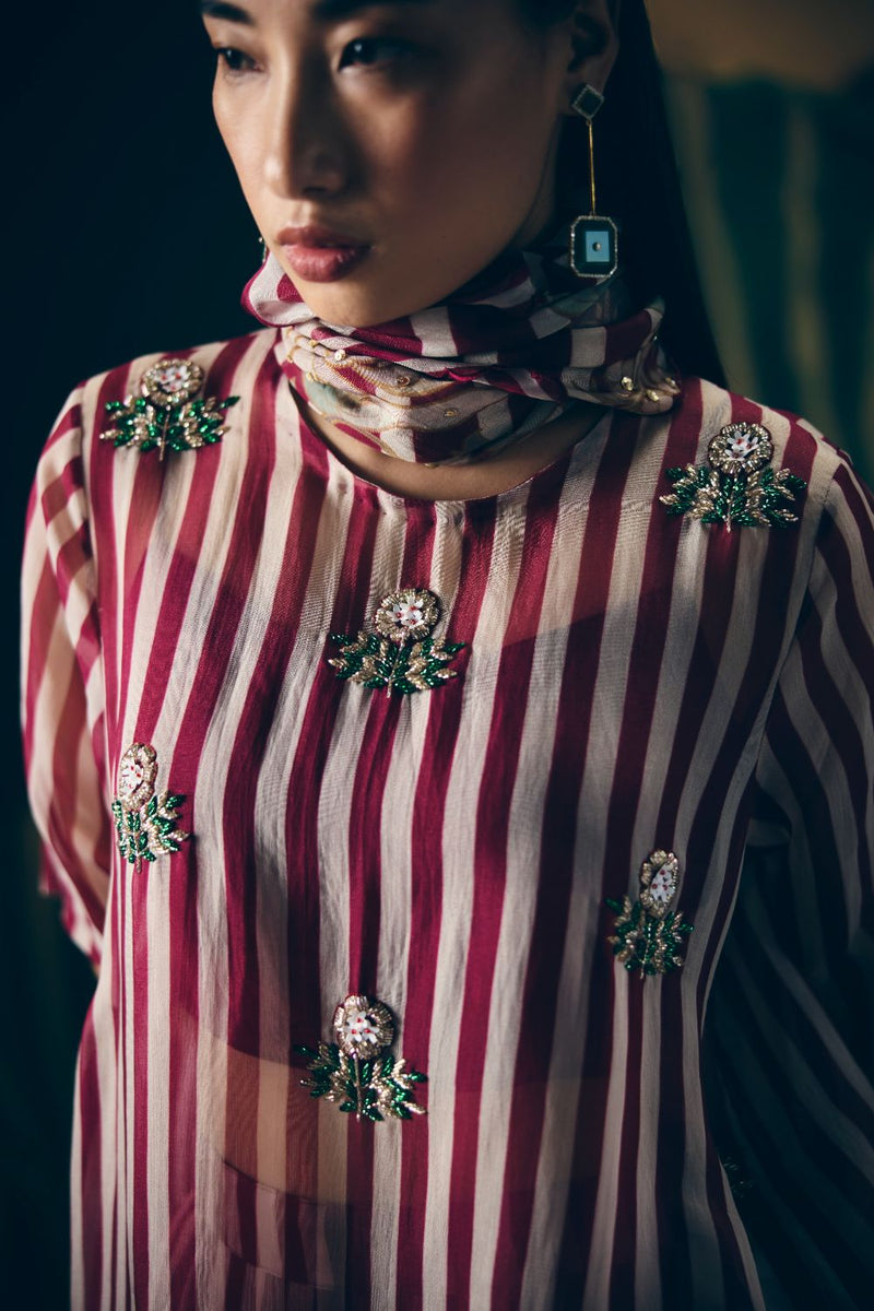 PUKA KURTA SET organza by Paulmi & Harsh for women in Singapore