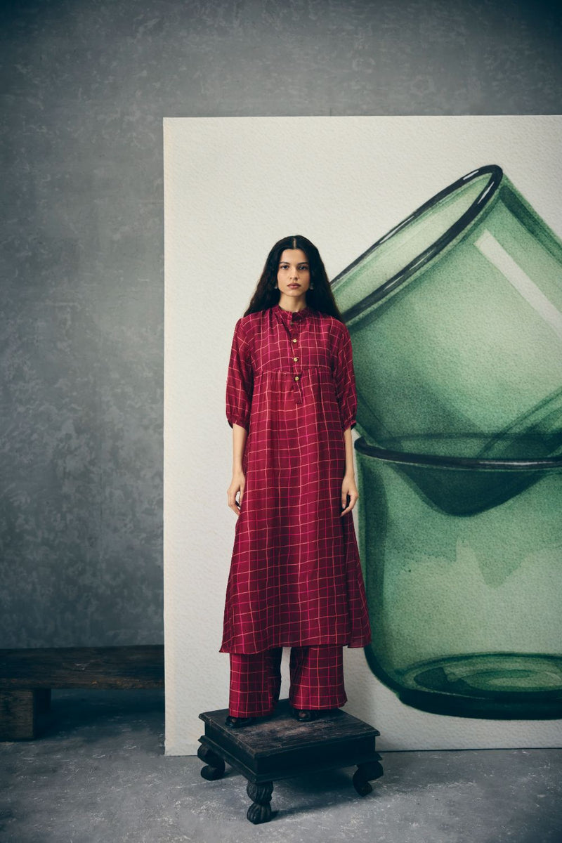 NOKA KURTA SET organza by Paulmi & Harsh for women in Singapore