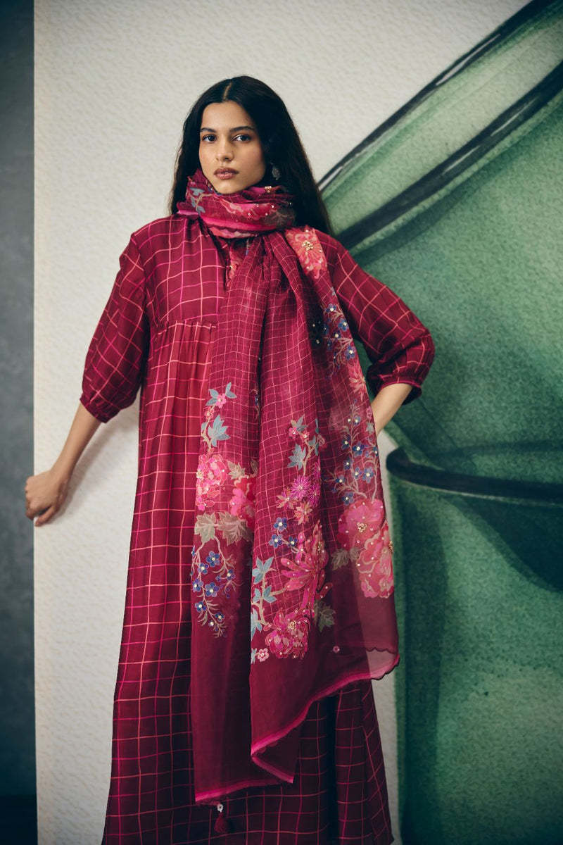 NOKA KURTA SET organza by Paulmi & Harsh for women in Singapore