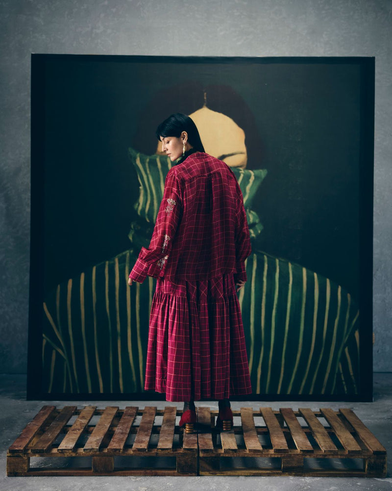 HARUKI SKIRT SET poplin by Paulmi & Harsh for women in Singapore