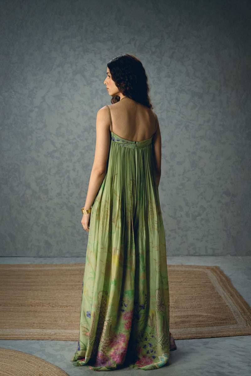 YUME JUMPSUIT SET
- PISHTA GREEN organza by Paulmi & Harsh in green color for women in Singapore
