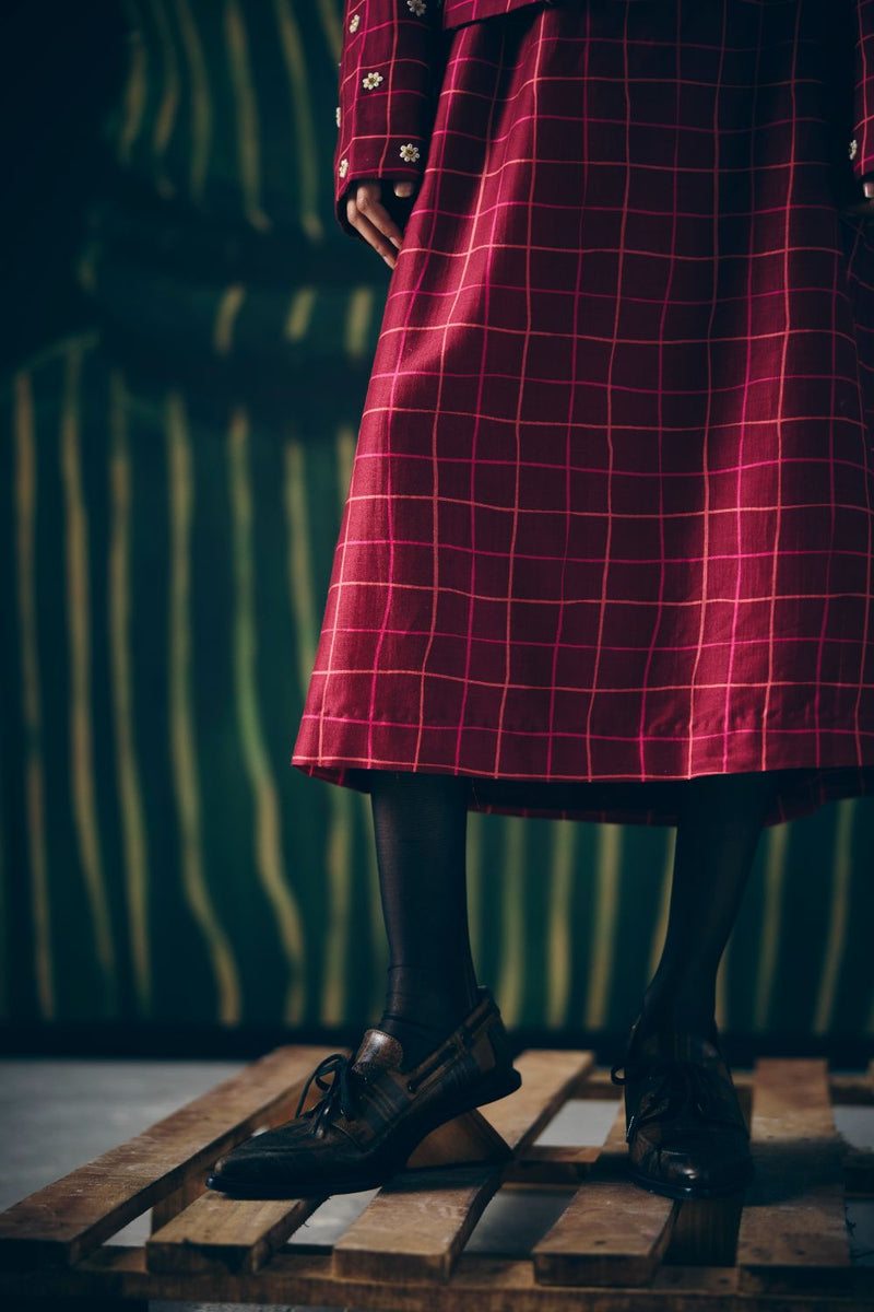 BOTAN SKIRT SET silk by Paulmi & Harsh for women in Singapore