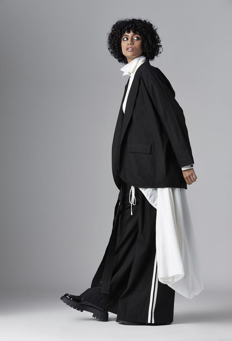 EMERY JACKET cotton Jackets and Overlays by Chola in black color for women in Singapore