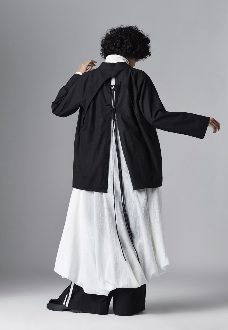 EMERY JACKET cotton Jackets and Overlays by Chola in black color for women in Singapore