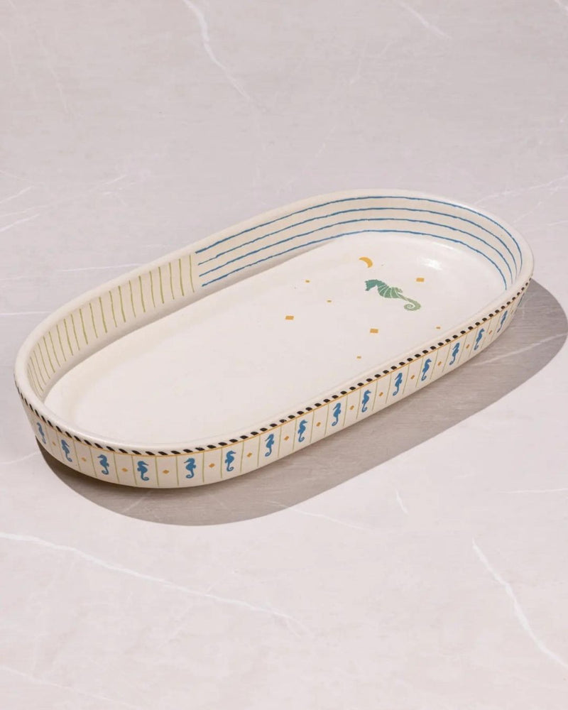 Mirissa Oblong Platter linen by Gado Living for in Singapore