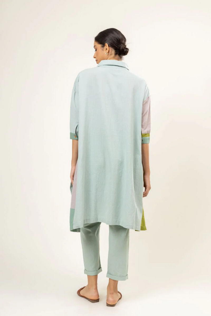 BLAKE PANELLED TUNIC mul by Doodlage in multi color for women in Singapore