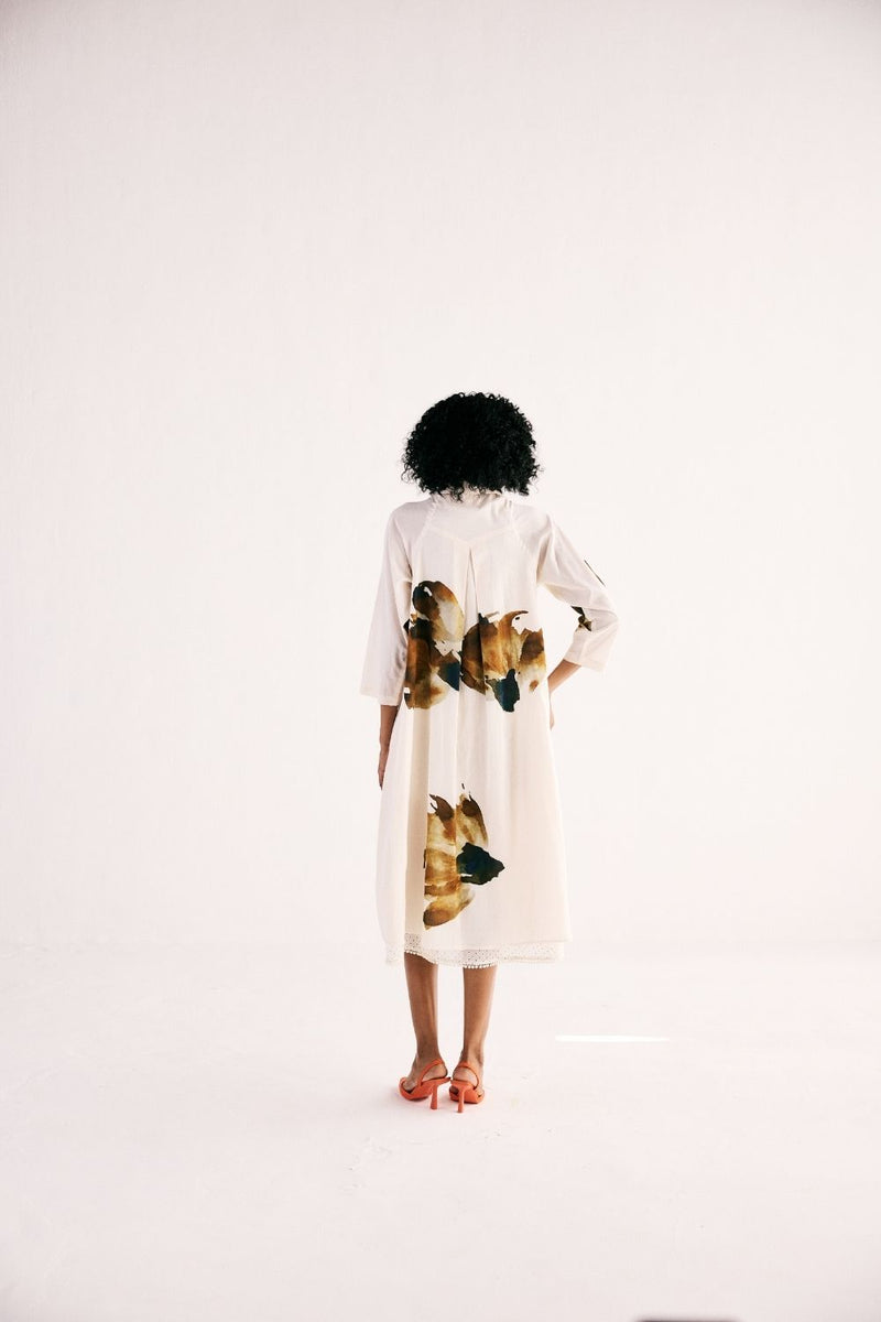 WILD CARNATIONS DRESS cotton by Khara Kapas for women in Singapore