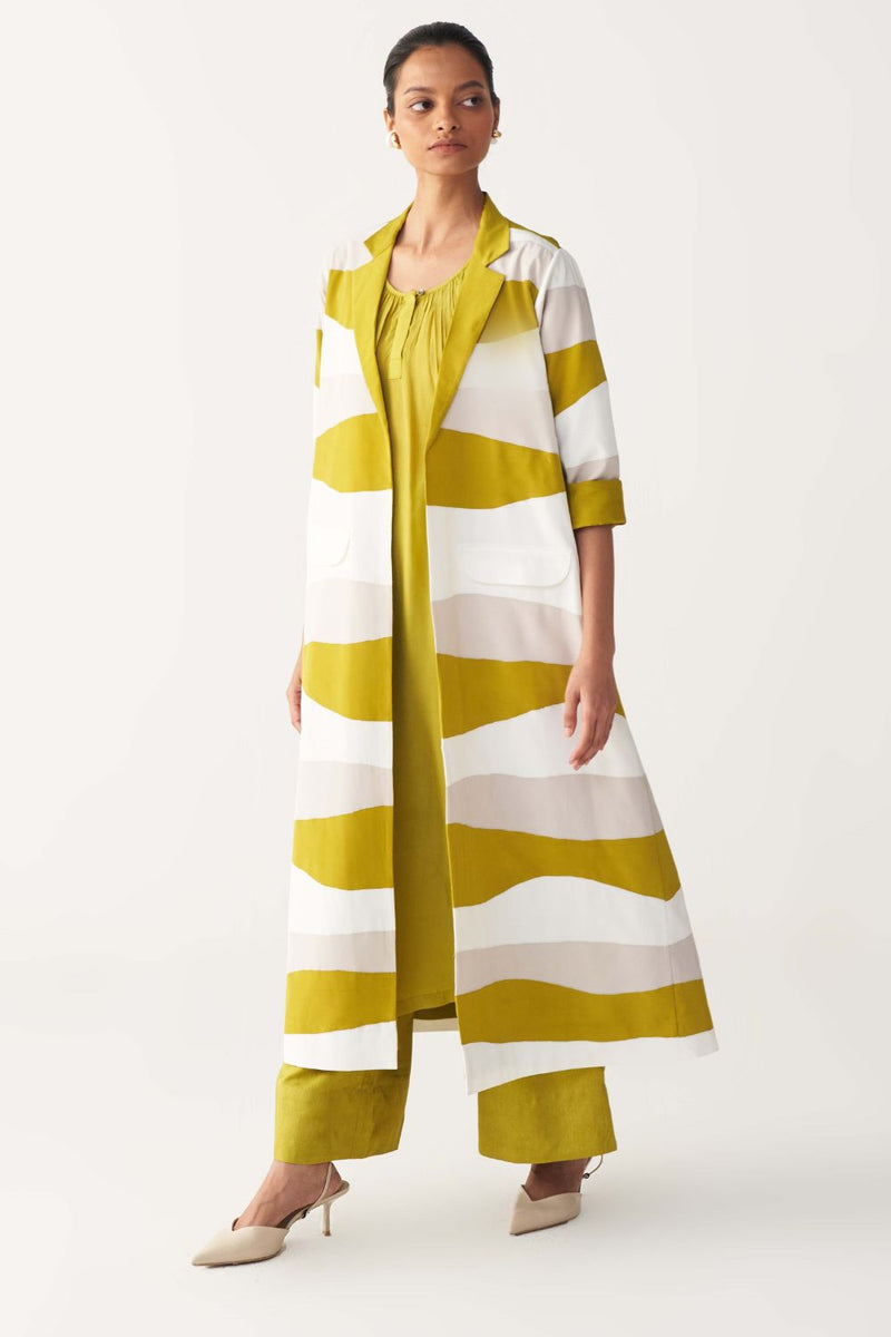 APPLIQUE JACKET-LIME by THREE for women in Singapore