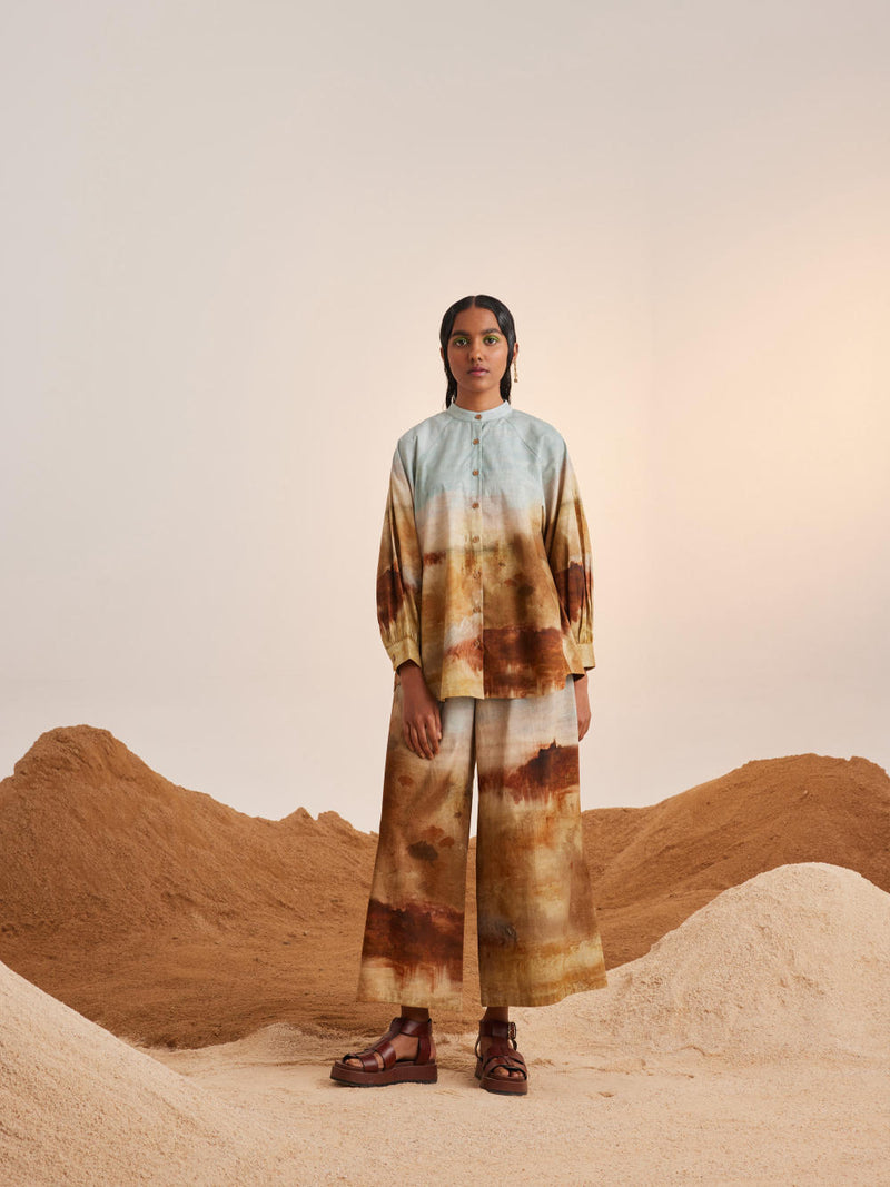 A-Line Shirt-Blotch cotton Top & Tunics,Shirt by CORD for women in Singapore