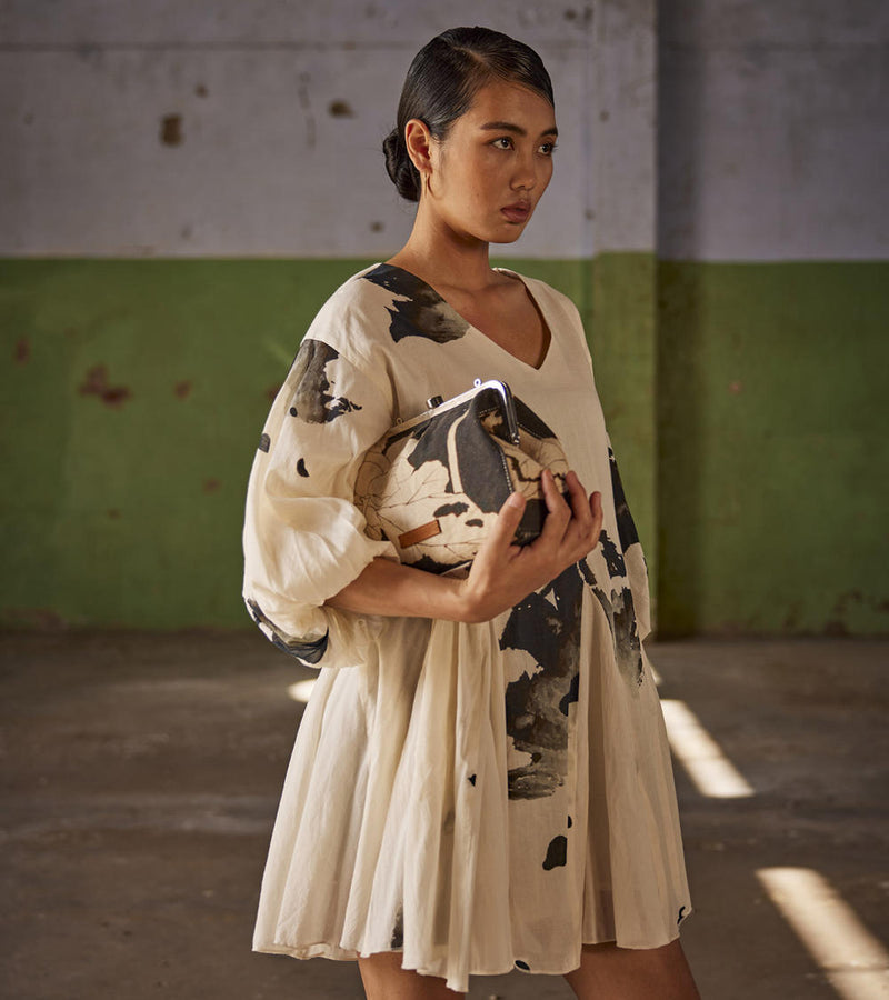 Tequila Sunrise Dress cotton Dresses by Khara Kapas in white for women in Singapore