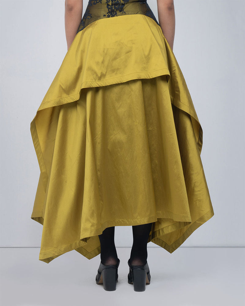 Serra Dress viscose by Leh Studios in black, green for women in Singapore