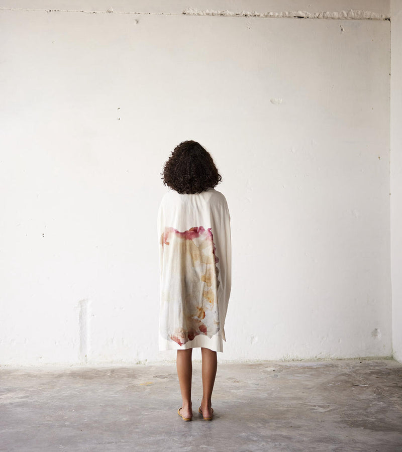 Sea Shells Dress cotton Dresses by Khara Kapas in white for women in Singapore