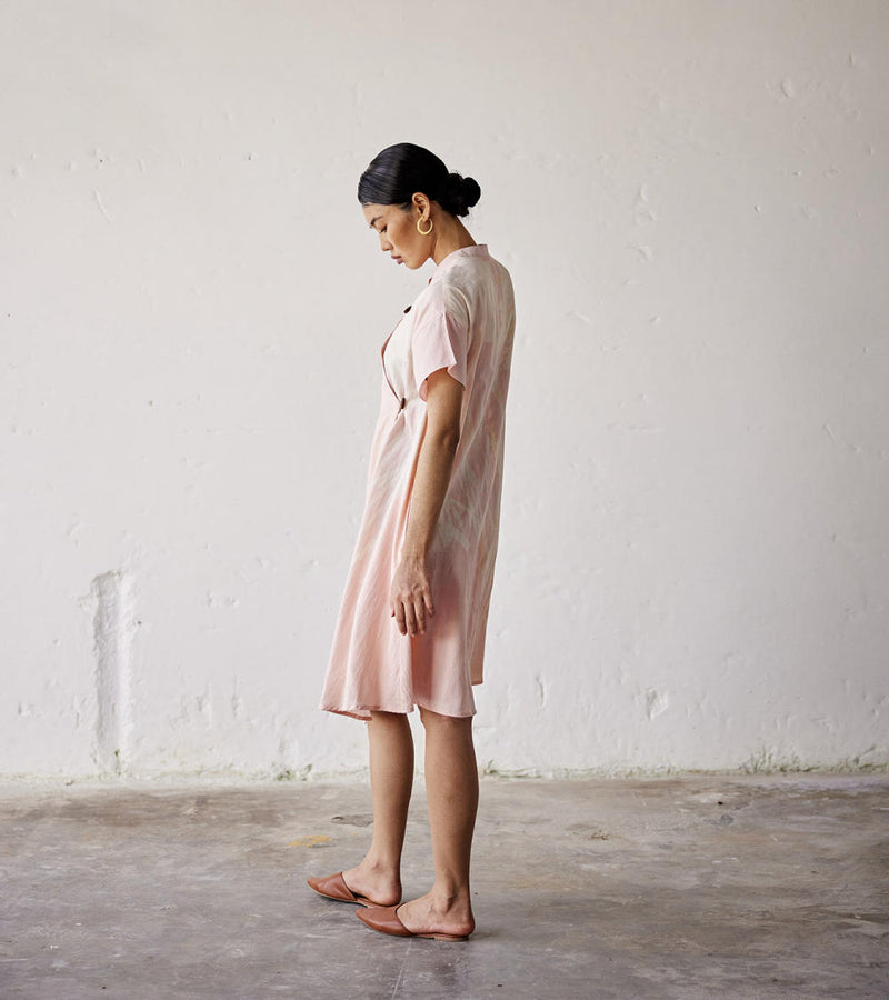 Sun Kissed Dress cotton Dresses by Khara Kapas in pink for women in Singapore