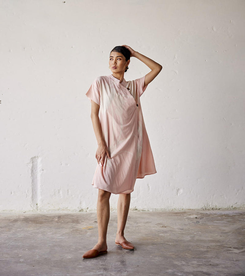 Sun Kissed Dress cotton Dresses by Khara Kapas in pink for women in Singapore