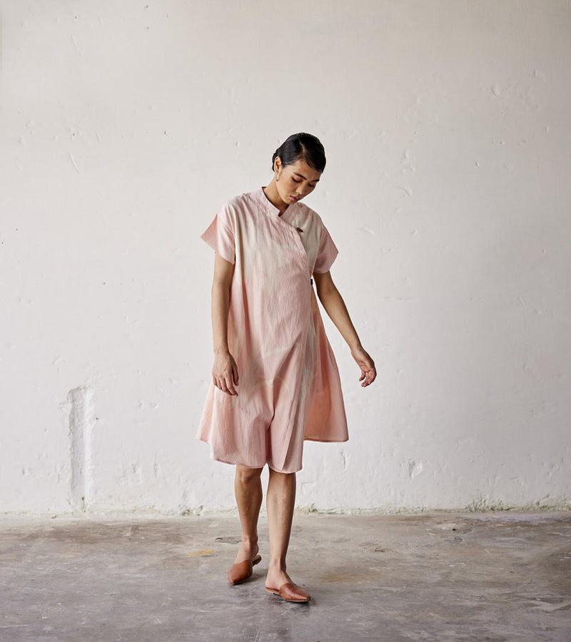 Sun Kissed Dress cotton Dresses by Khara Kapas in pink for women in Singapore