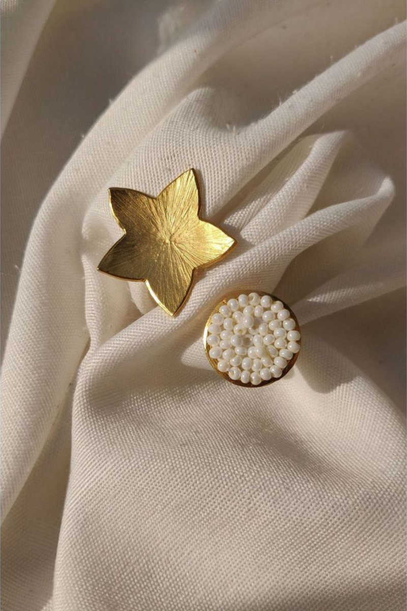 Flower and Bud Ring by Aarjavee for women in Singapore