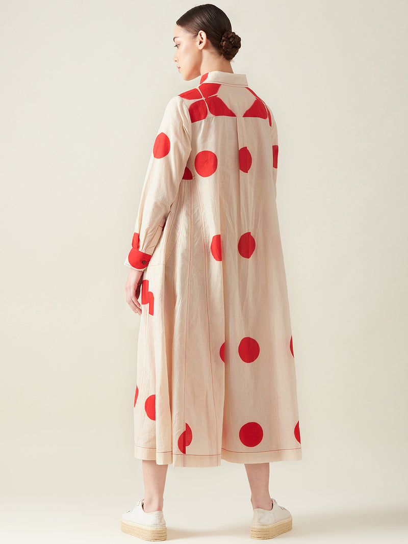 Polka Dress cotton Dresses by Aavidi for women in Singapore