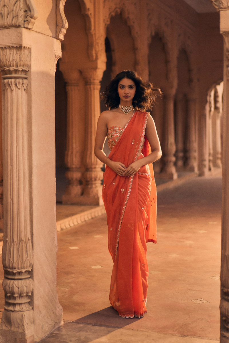 PH-2462 
Blouse 
Saree Set by Paulmi & Harsh for women in Singapore